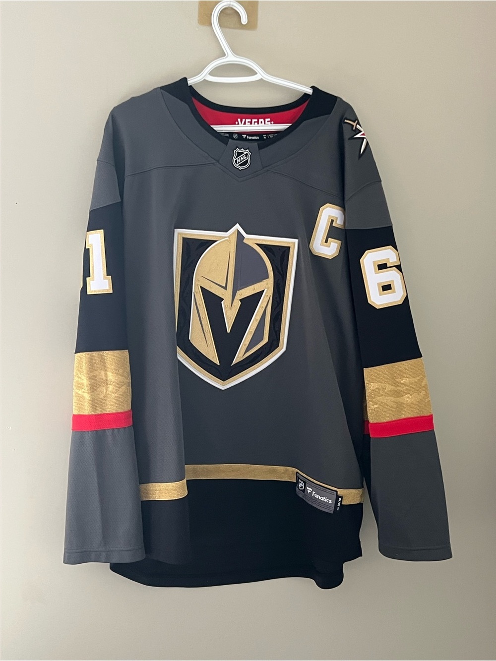 Mark Stone #61 Vegas Golden Knights Fanatics NHL Jersey Men’s XL Gray